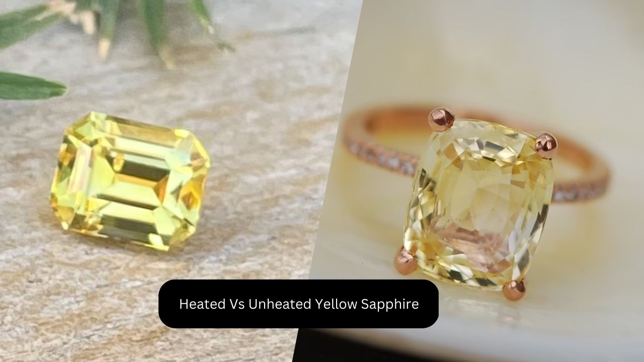 Heated vs Unheated yellow sapphire