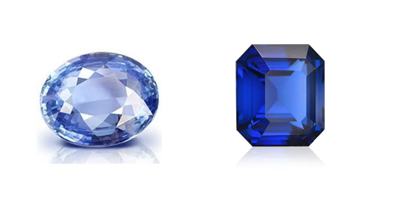 Light Blue Sapphire vs Dark Blue Sapphire