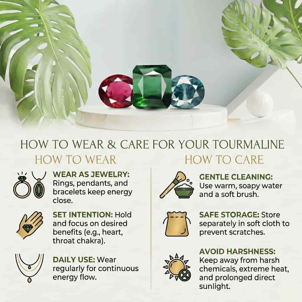 How to Wear & Care for Your Tourmaline