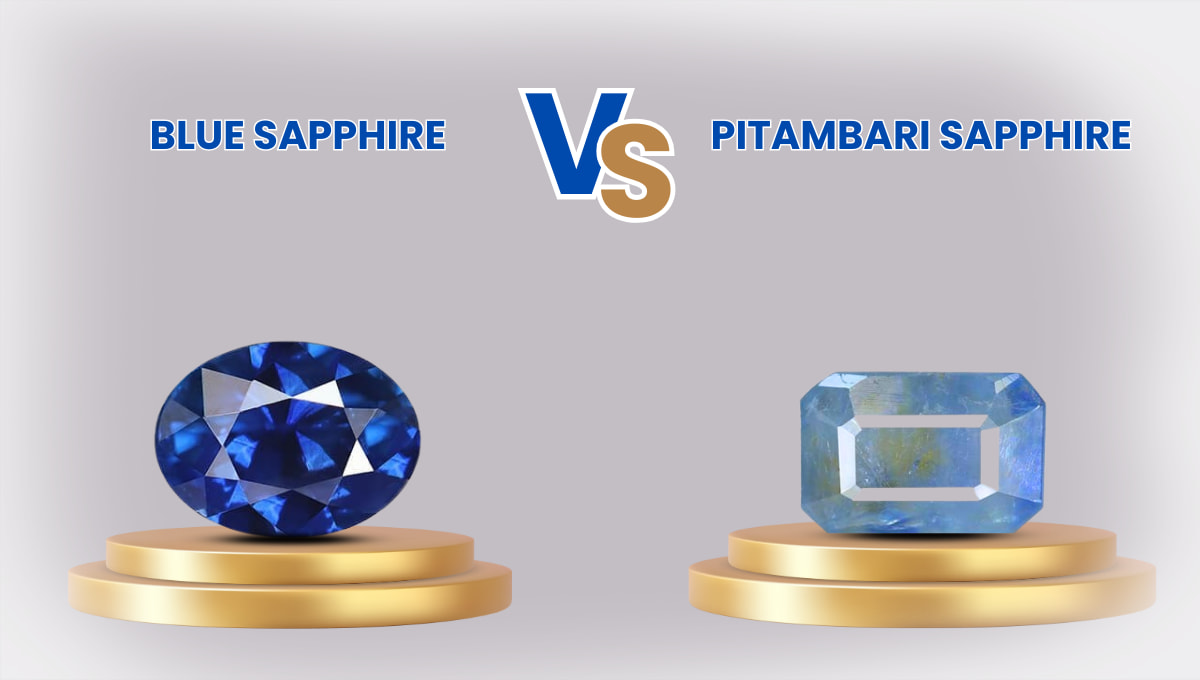 Blue Sapphire vs Pitambari Neelam