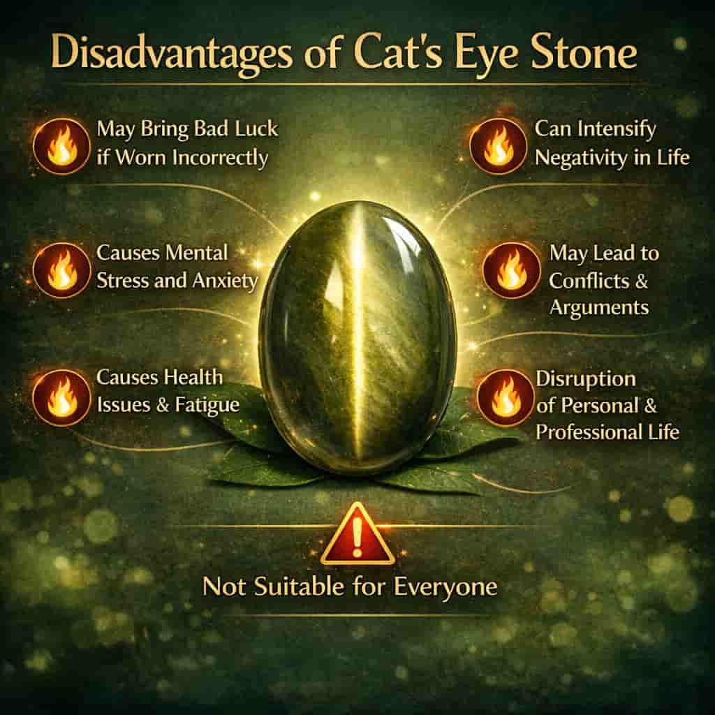 लहसुनिया रत्न के नुकसान