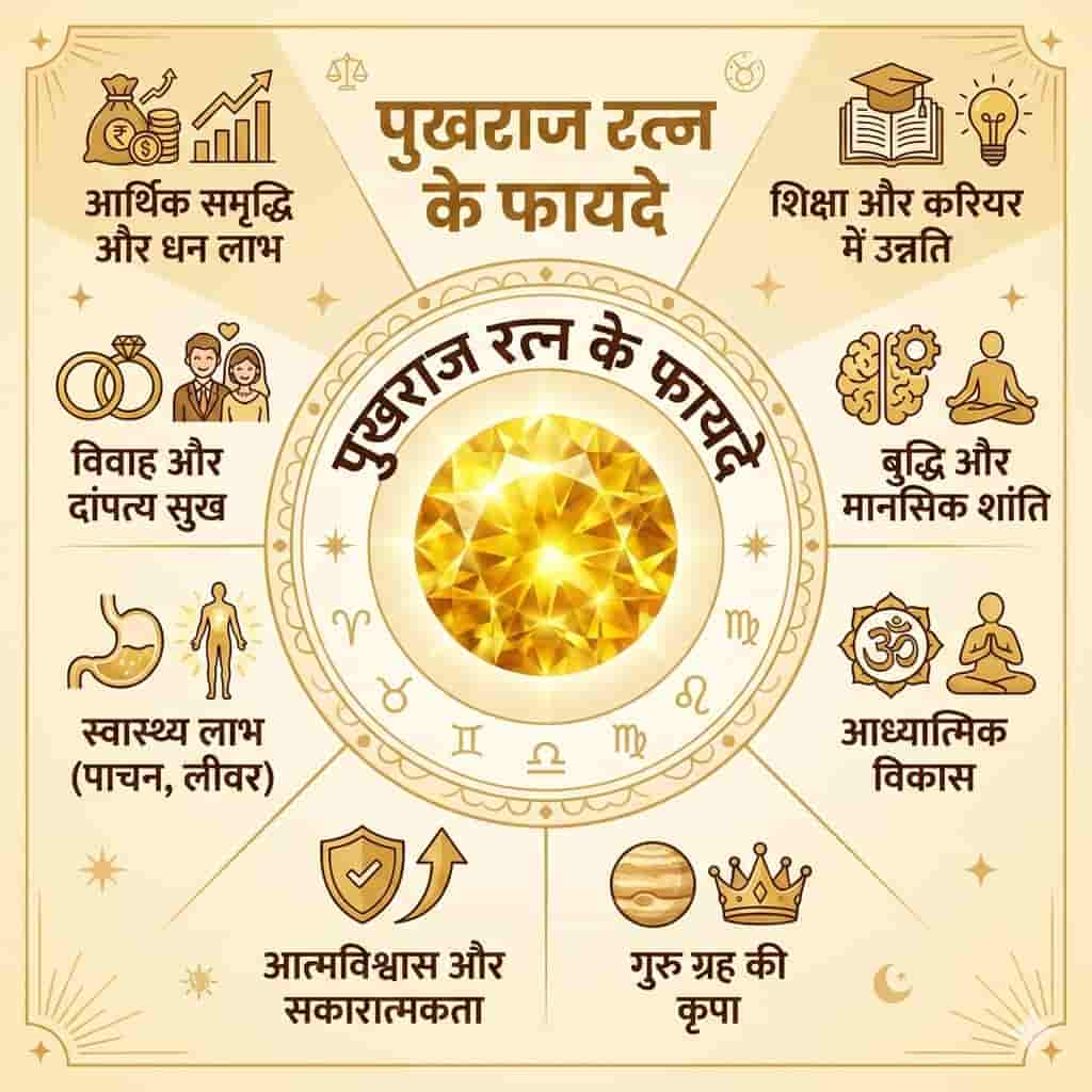 पुखराज रत्न के फायदे