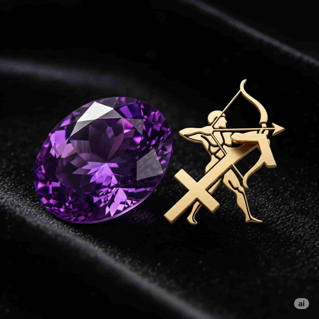 Amethyst for Sagittarius lucky stone