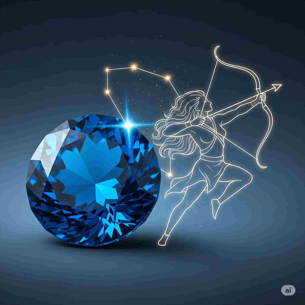 blue zircon as dhanu rashi lucky stone