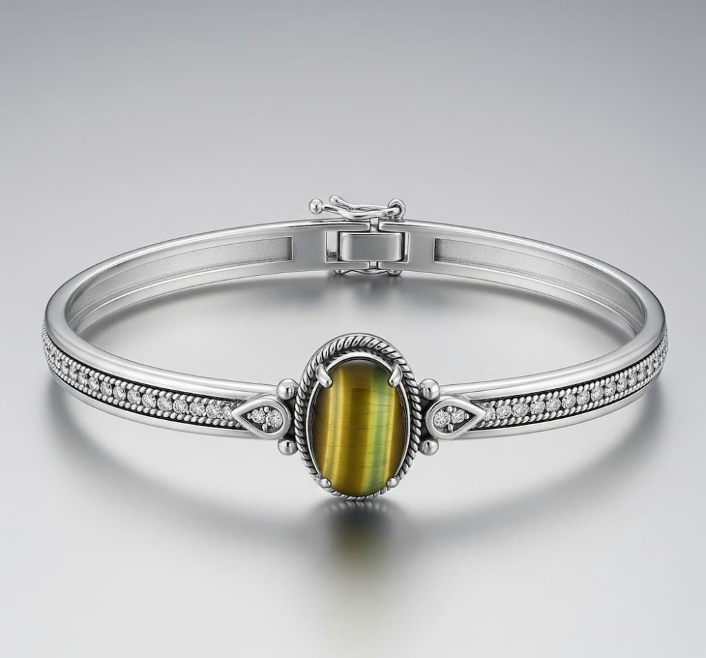 cats eye stone bracelet for females