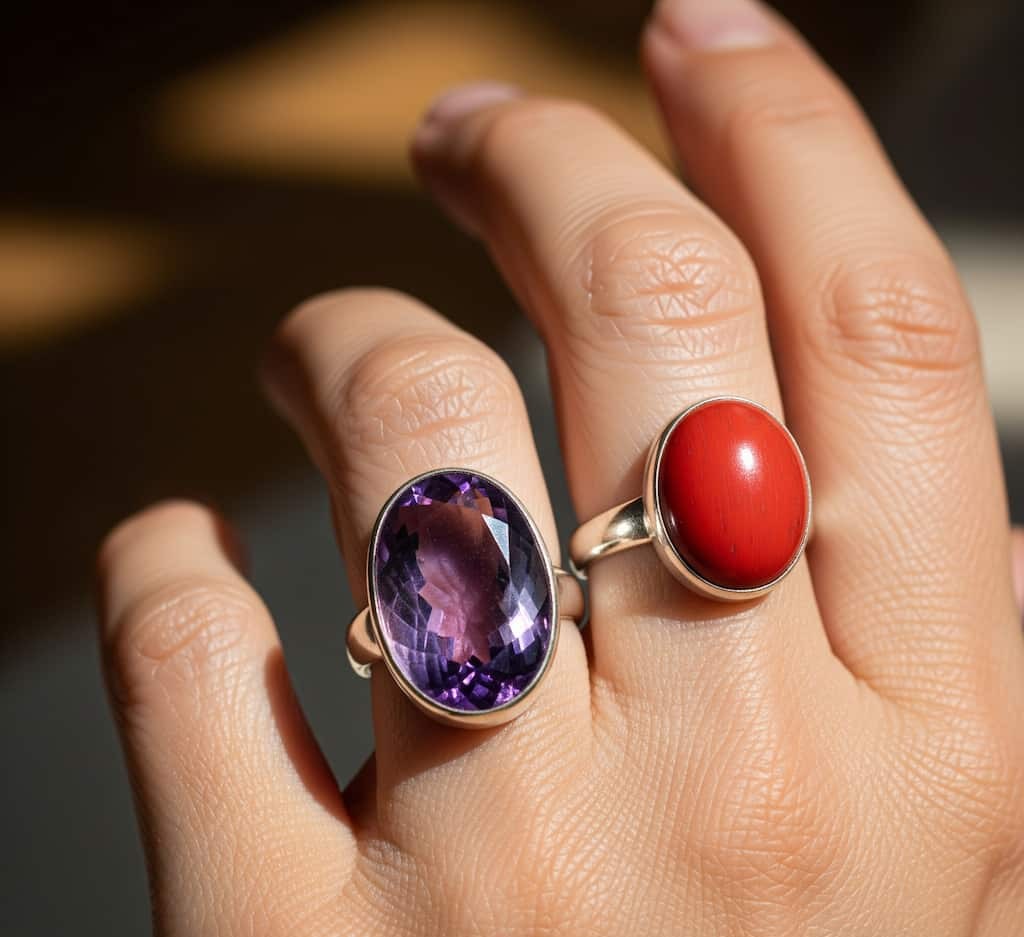 potential benefits of amethyst and red coral