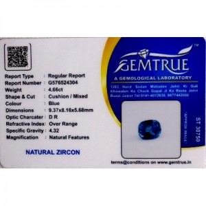 Natural Blue Zircon