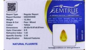 Natural Yellow Fluorite