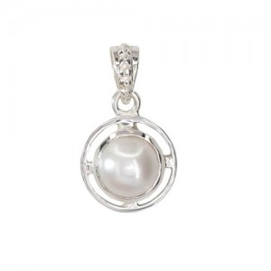 Natural South Sea Pearl  With Silver Pendent